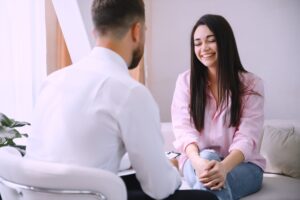 Woman in Alpharetta outpatient therapy for drug addiction