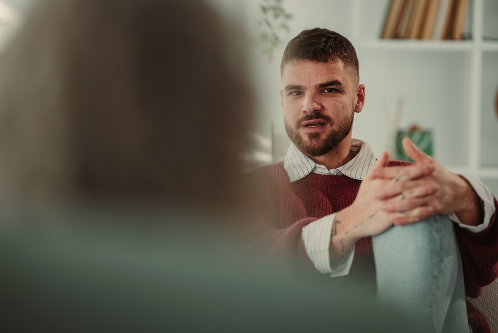 Man during outpatient detox