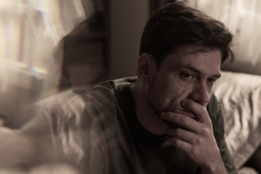 Man struggling with opioid addiction needing treatment