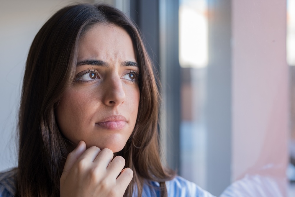 Woman dealing with anxiety