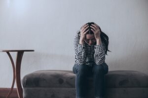 Person dealing with trauma issues